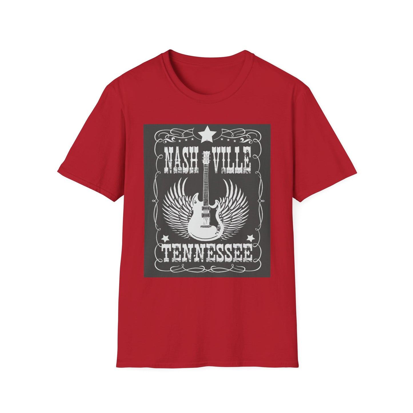 10%OFF at checkout! - Nashville Tennessee Guitar Wings T-Shirt