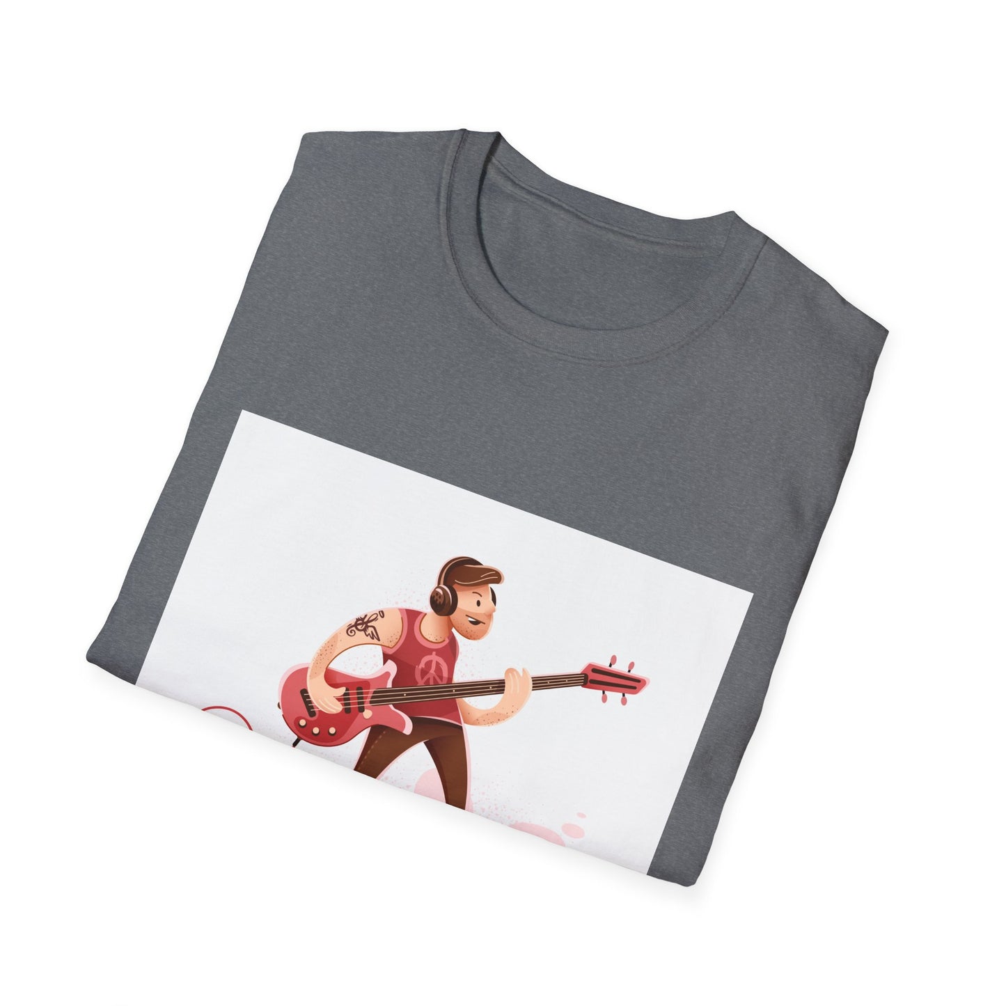 Bass Guitarist Graphic T-Shirt — Retro Bass Player Design for Musicians & Music Lovers