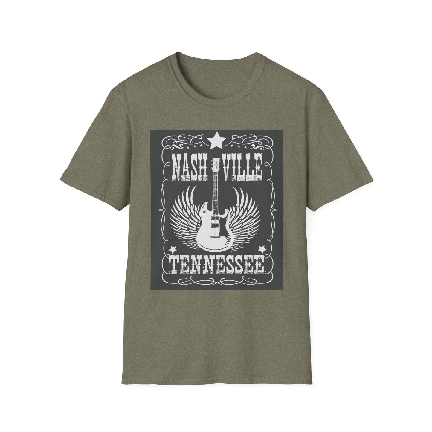 10%OFF at checkout! - Nashville Tennessee Guitar Wings T-Shirt