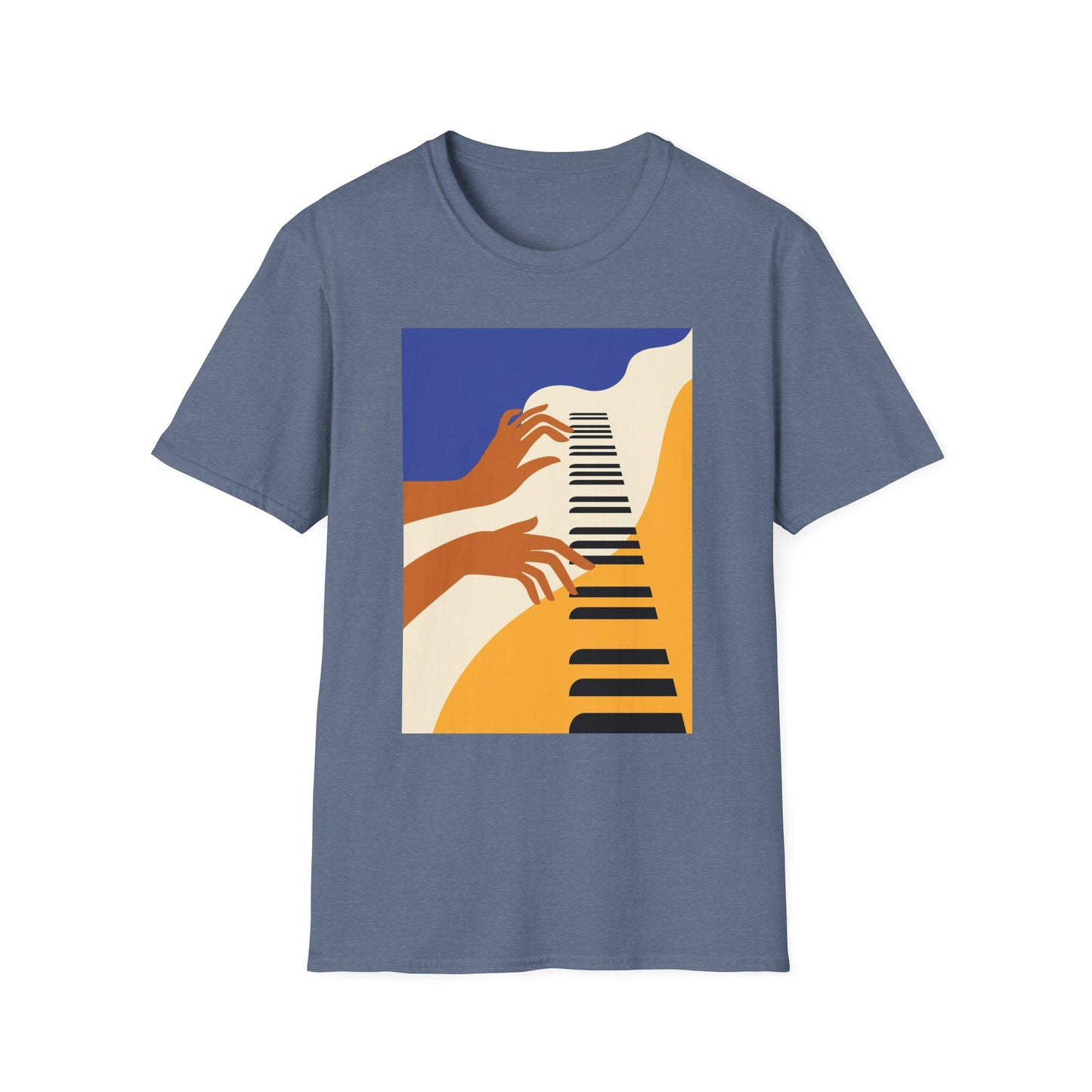 10%OFF at checkout! - Piano Hands Graphic T-Shirt — Abstract Music Art Tee