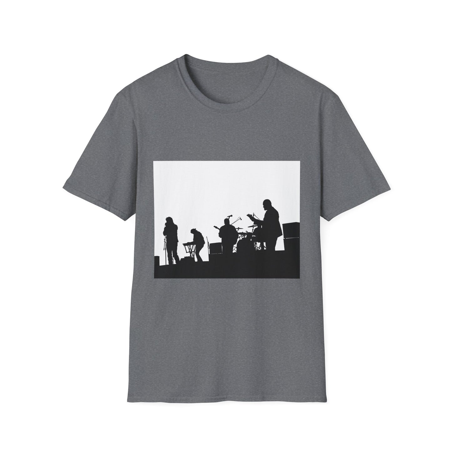 Band Silhouette T-Shirt — Live Music Stage Graphic Tee