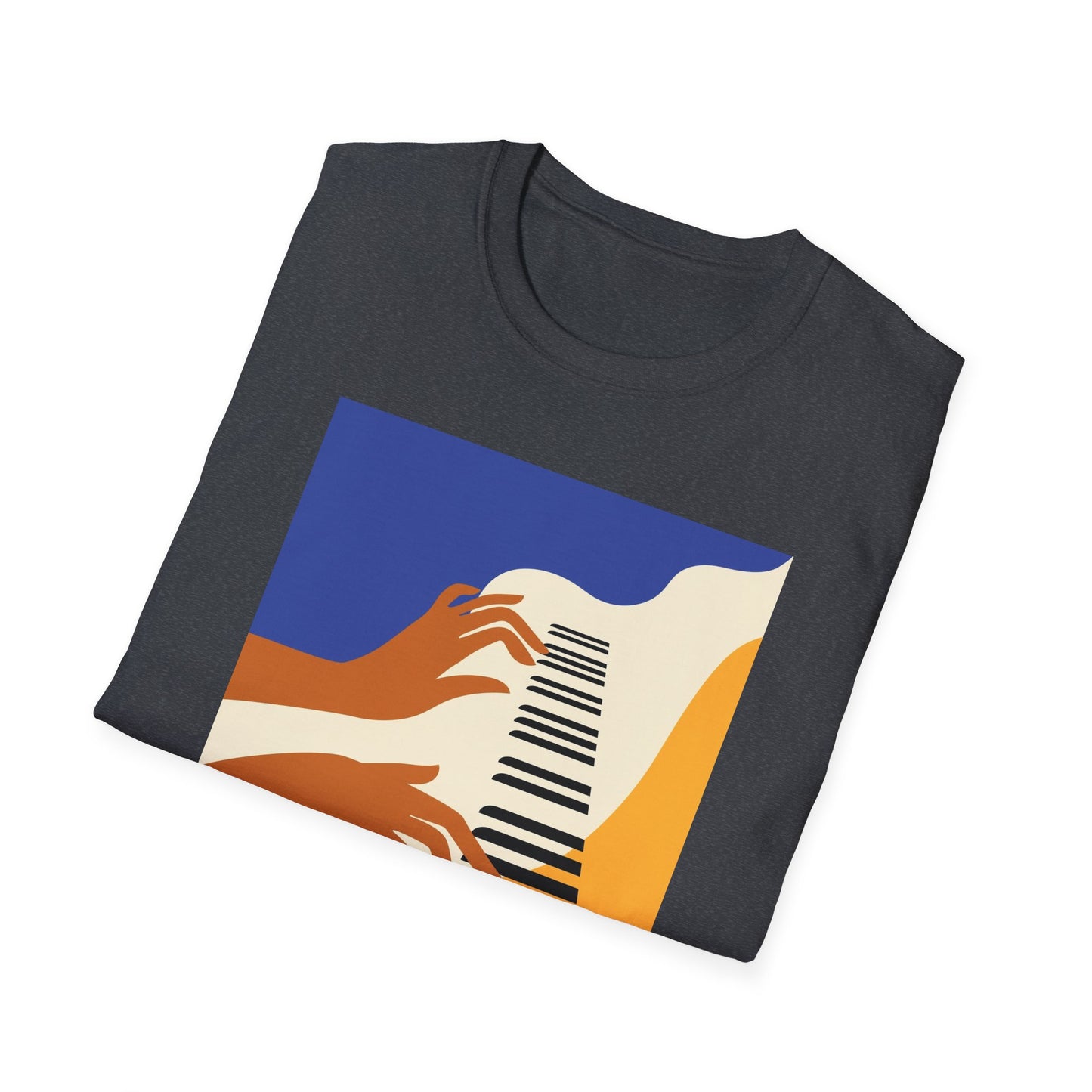 10%OFF at checkout! - Piano Hands Graphic T-Shirt — Abstract Music Art Tee