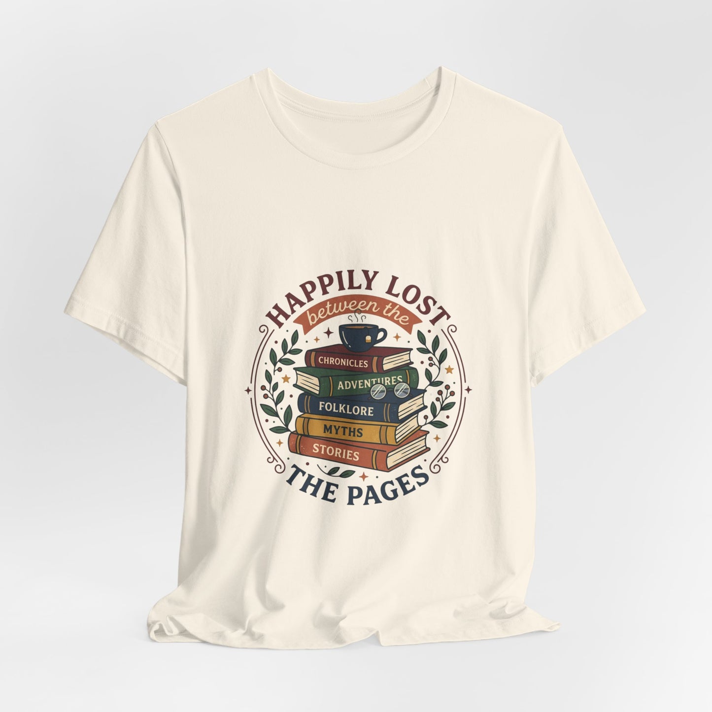 Happily Lost the Pages T-Shirt | Book Lover, Reading Shirt