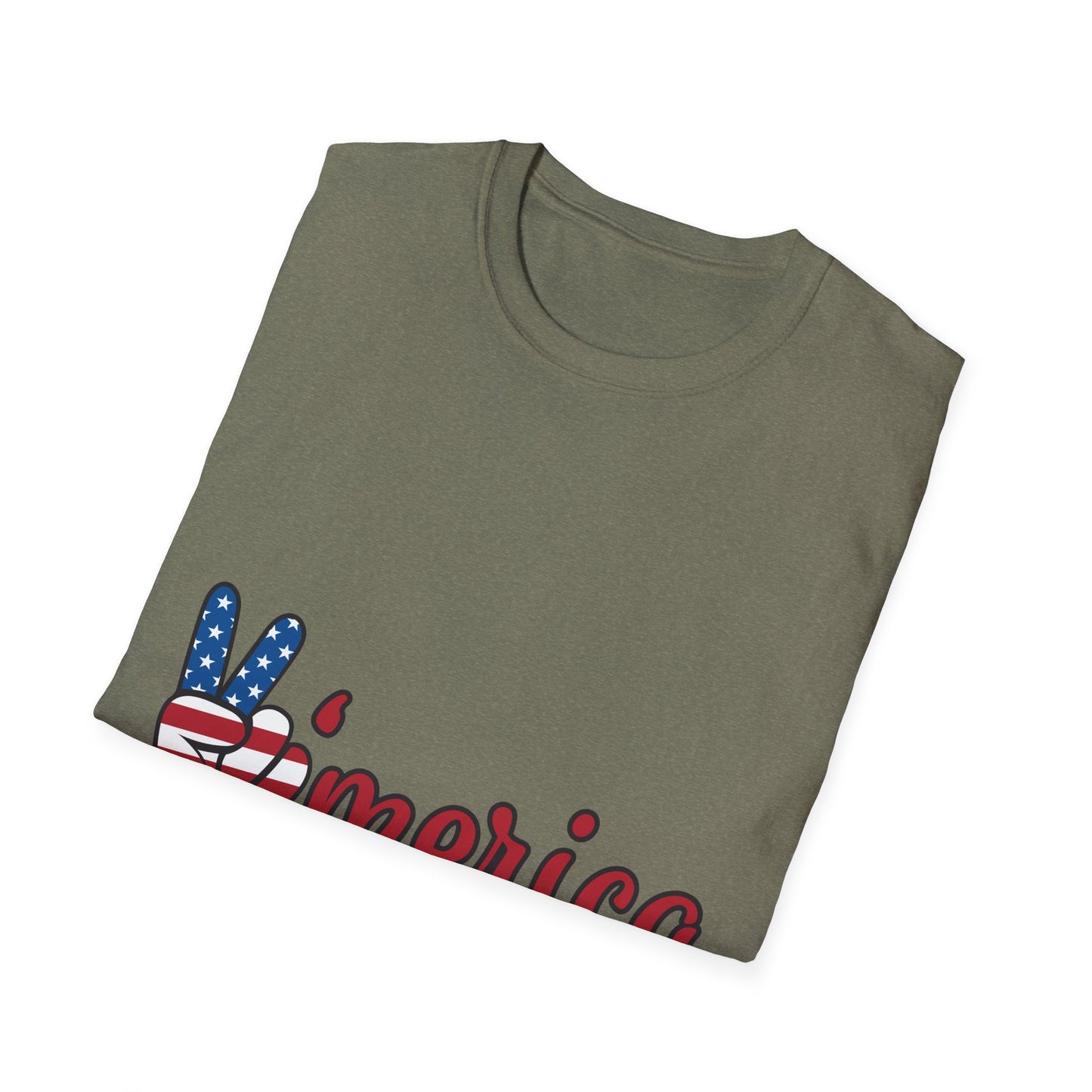 10%OFF at checkout! - 'Merica Flag Peace Sign T-Shirt — Patriotic 4th of July Tee