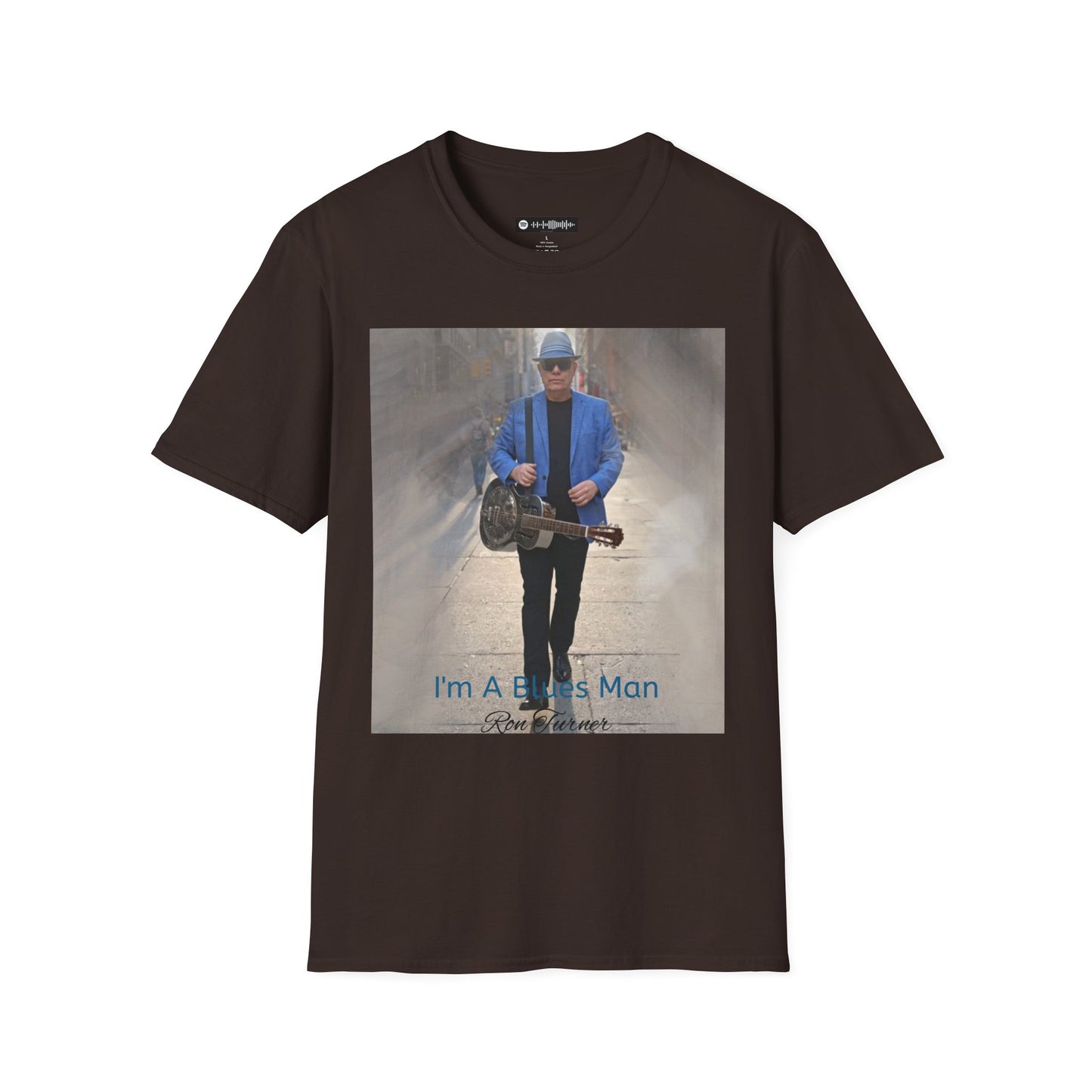 T-Shirt — 'I'm A Blues Man' Guitarist Photo Tee
