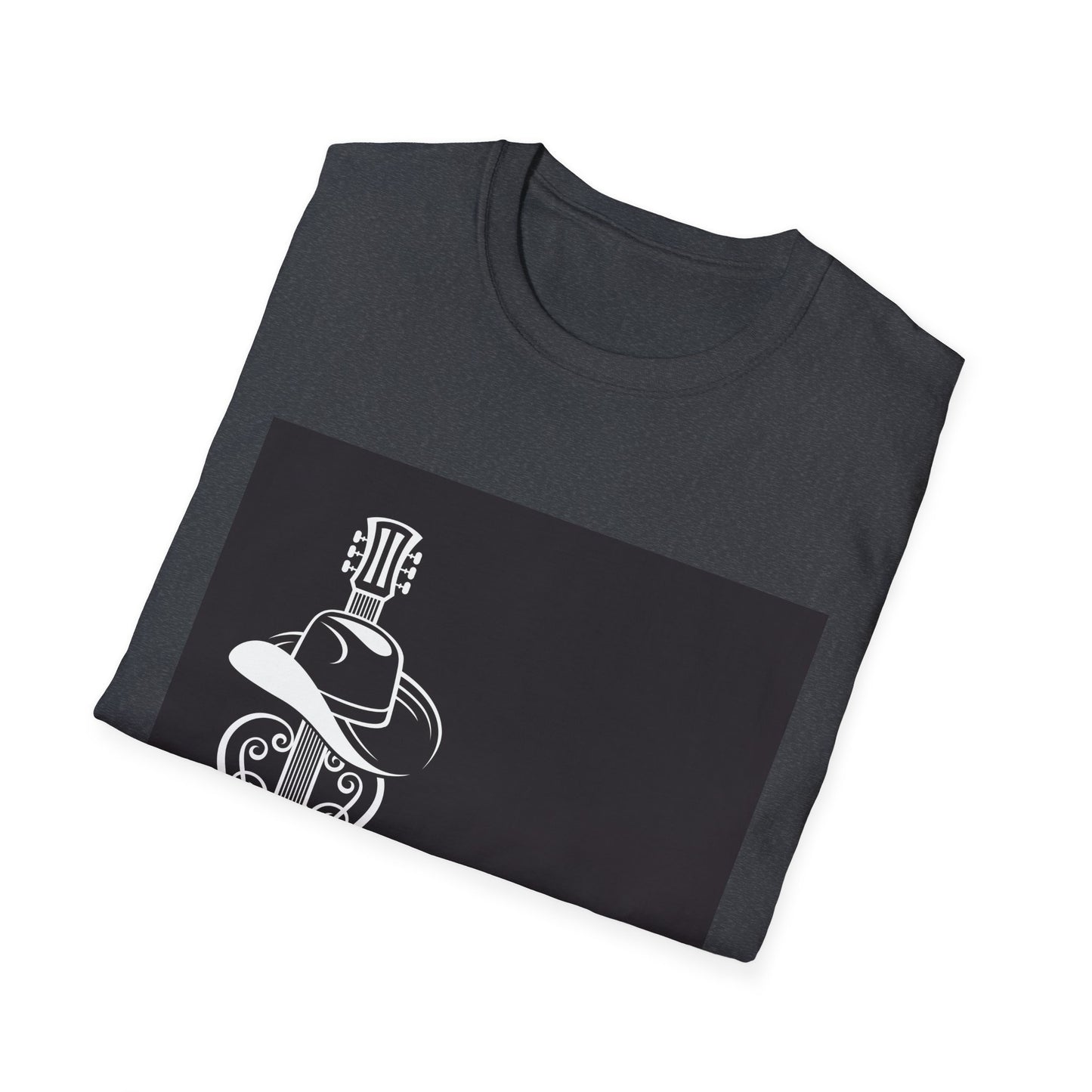 10%OFF at checkout! - Country Music Guitar Tee — "Country Music" Graphic T-Shirt with Cowboy Hat Design