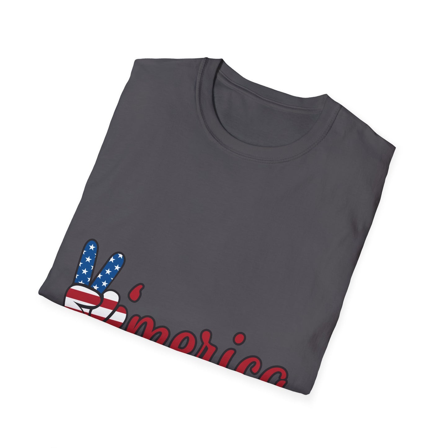 10%OFF at checkout! - 'Merica Flag Peace Sign T-Shirt — Patriotic 4th of July Tee