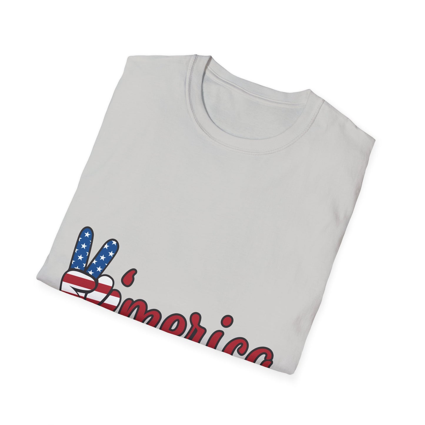 10%OFF at checkout! - 'Merica Flag Peace Sign T-Shirt — Patriotic 4th of July Tee