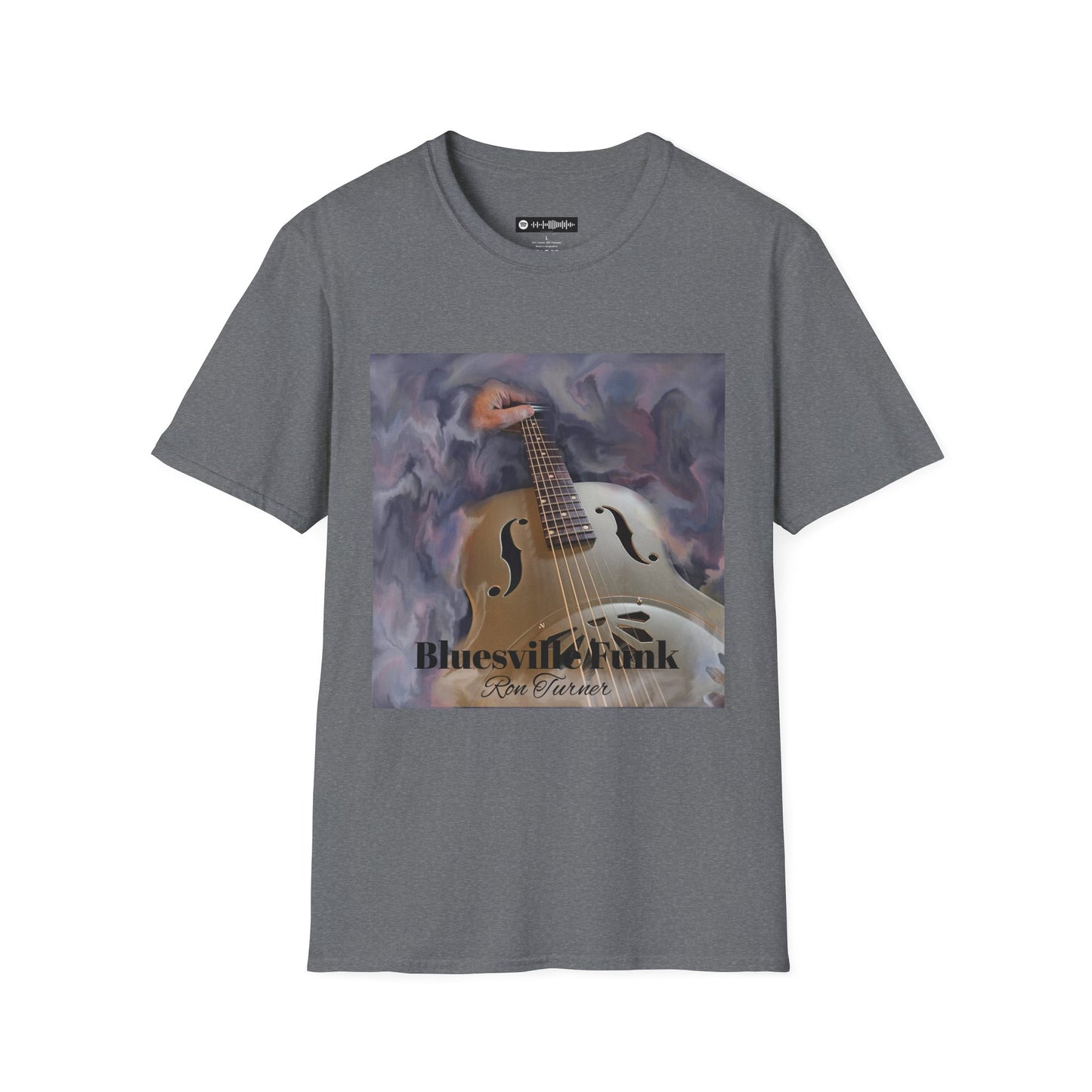 Bluesville Funk T-Shirt — Vintage Resonator Art Tee for Musicians & Music Lovers