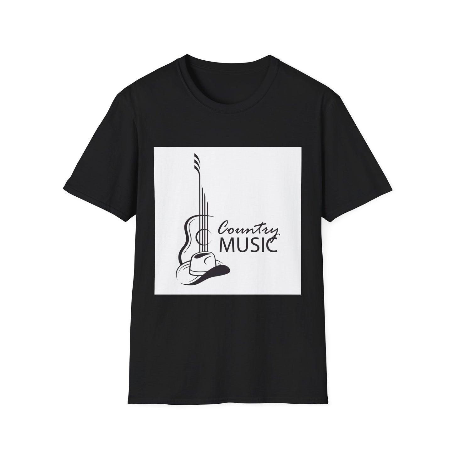 10%OFF at checkout! - Country Music Guitar Tee — Acoustic Guitar & Cowboy Hat Graphic Shirt