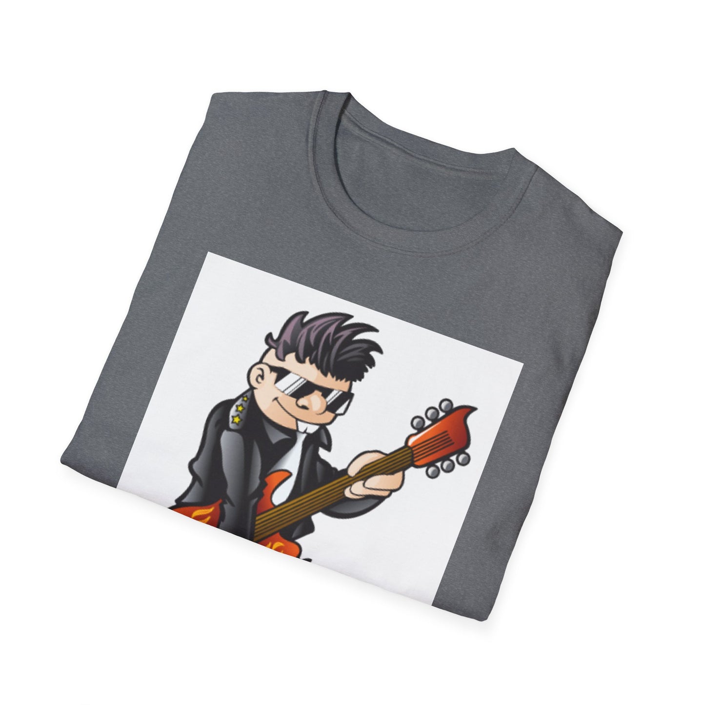 10%OFF at checkout! - Rock Guitarist T-Shirt — Cute Cartoon Electric Guitar Player Tee