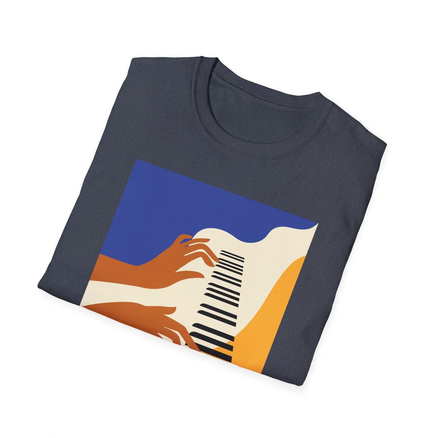 10%OFF at checkout! - Piano Hands Graphic T-Shirt — Abstract Music Art Tee
