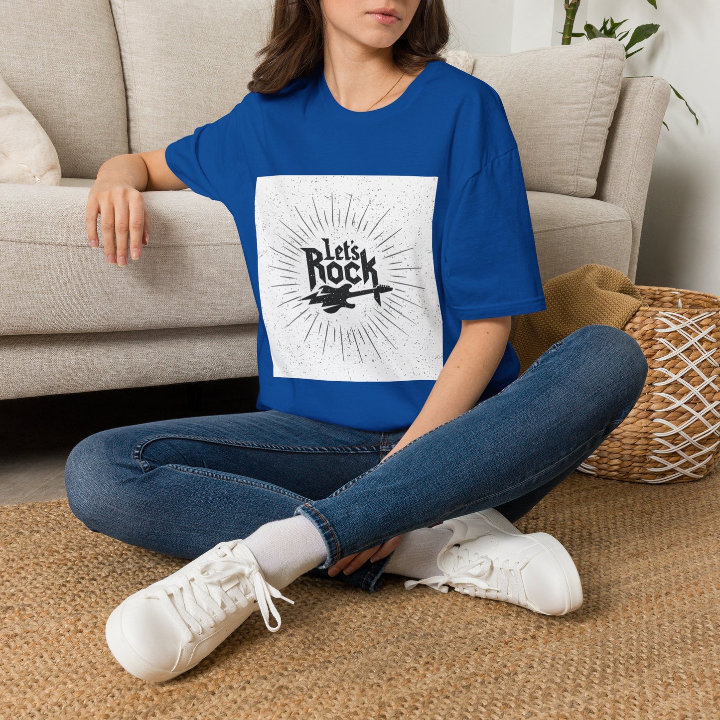 10% Off at checkout - Let's Rock T-Shirt — Vintage Guitar Graphic Tee