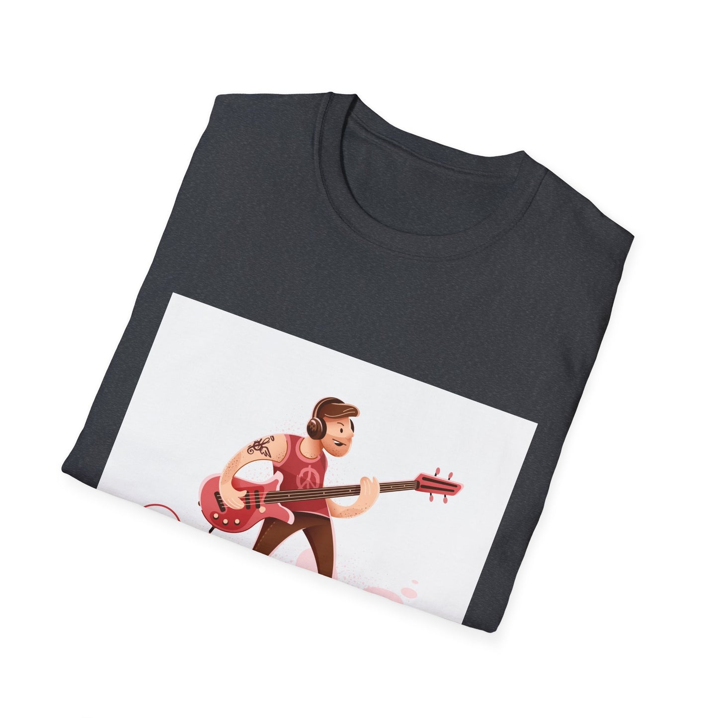 Bass Guitarist Graphic T-Shirt — Retro Bass Player Design for Musicians & Music Lovers