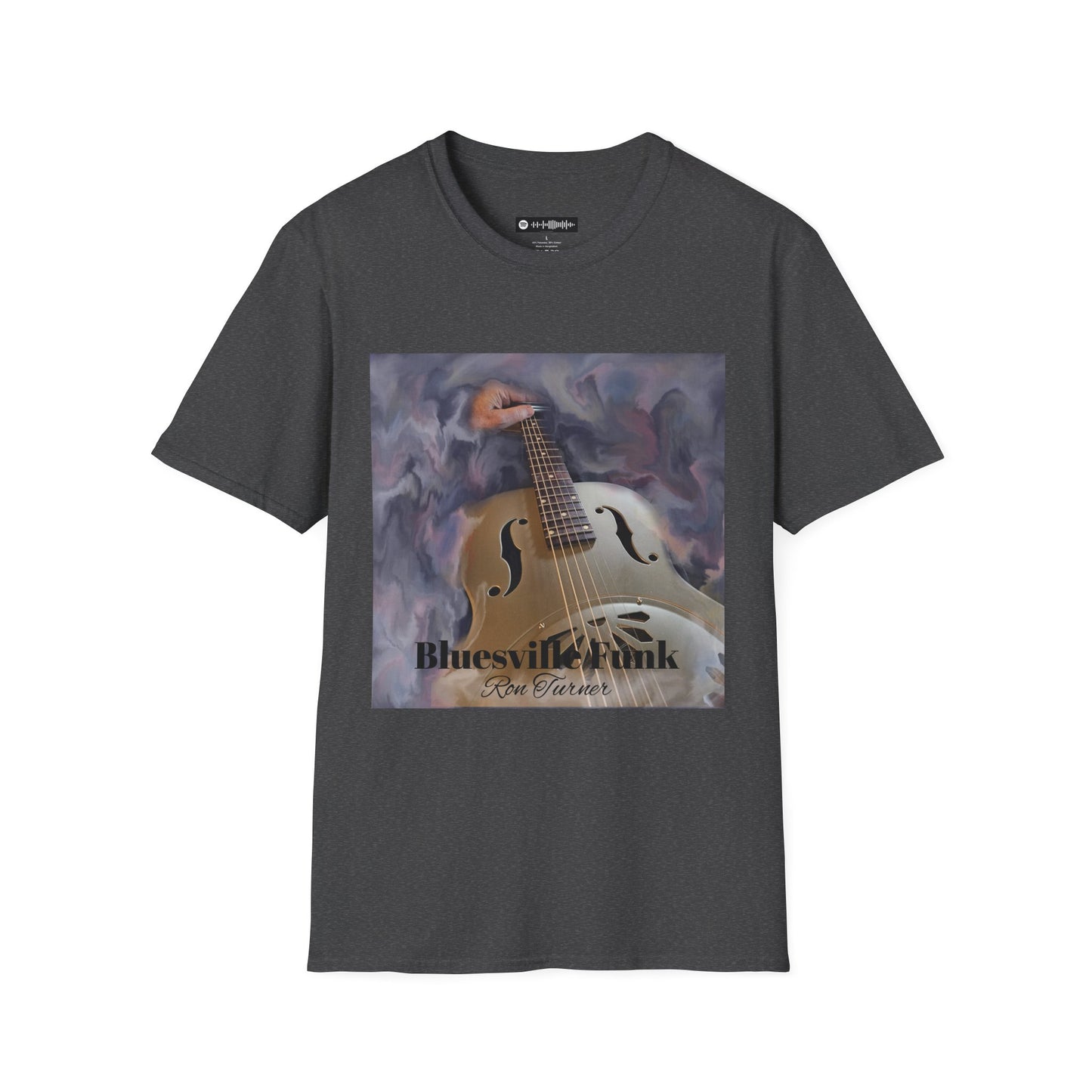 Bluesville Funk T-Shirt — Vintage Resonator Art Tee for Musicians & Music Lovers