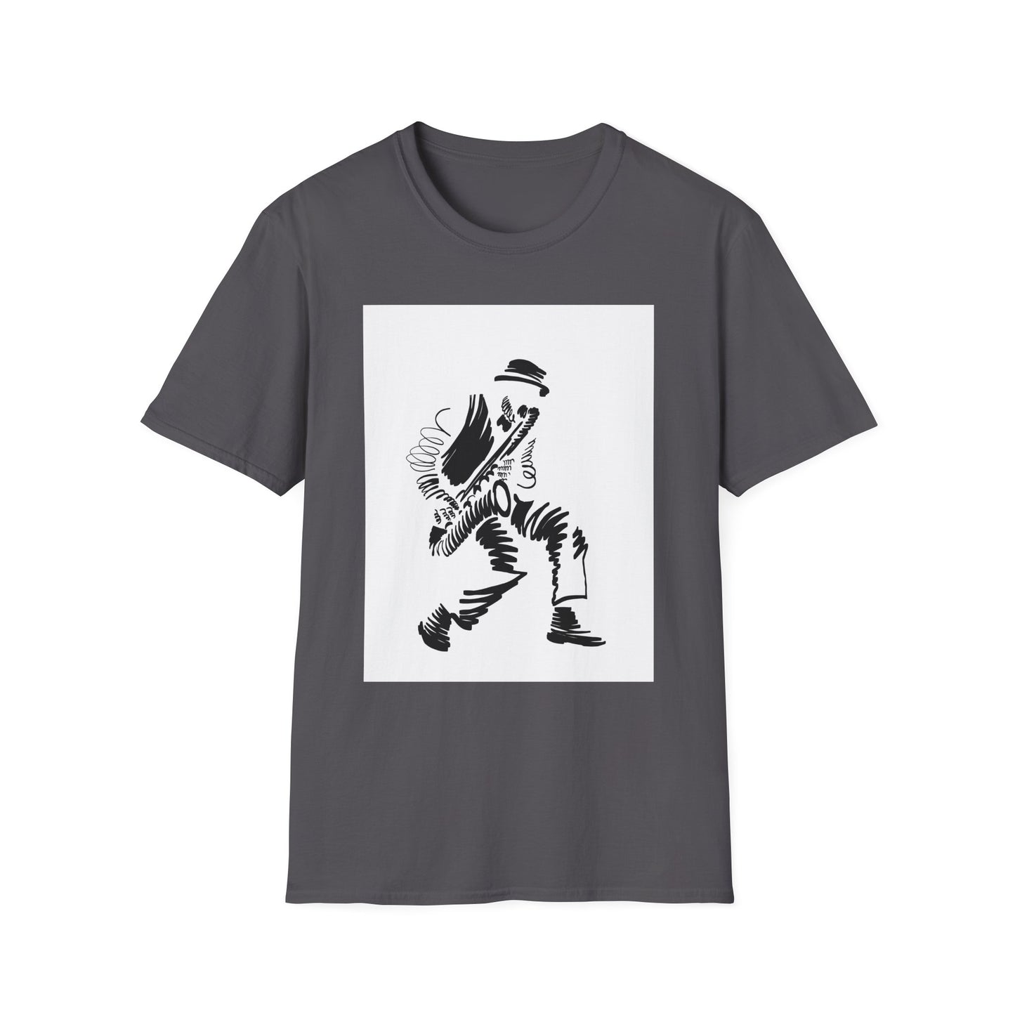 10%OFF at checkout! - Saxophone Player Graphic T-Shirt — Jazz Musician Silhouette Tee