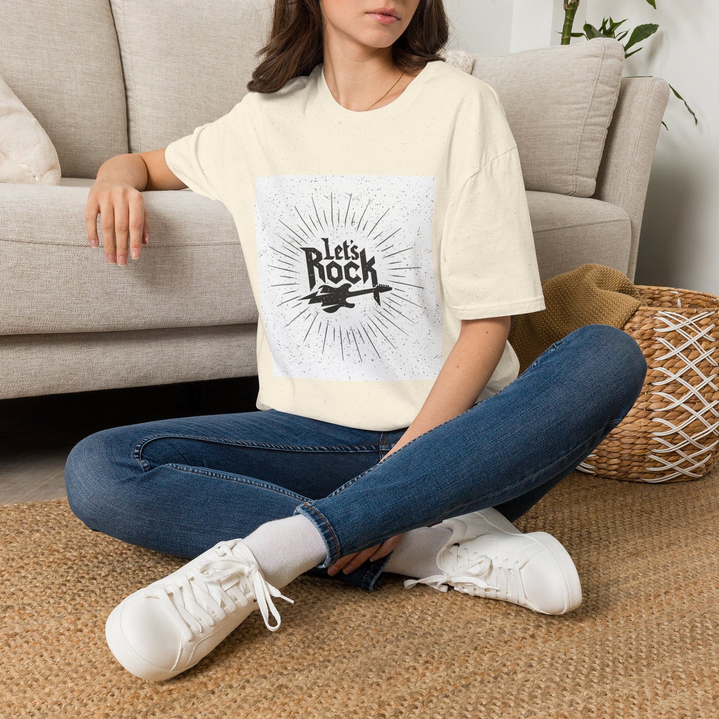 10% Off at checkout - Let's Rock T-Shirt — Vintage Guitar Graphic Tee
