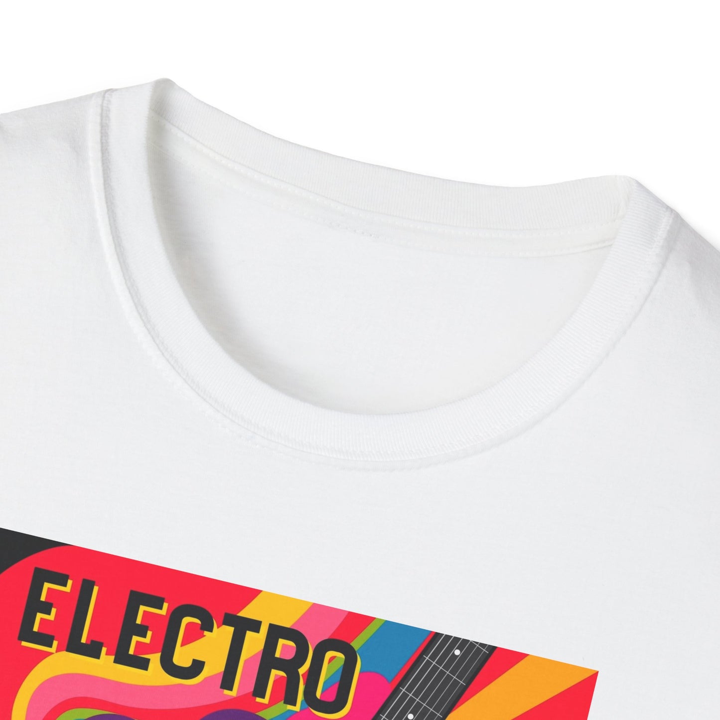 10%OFF at checkout! - Electro Guitar Poster T-Shirt — Retro Psychedelic Music Tee