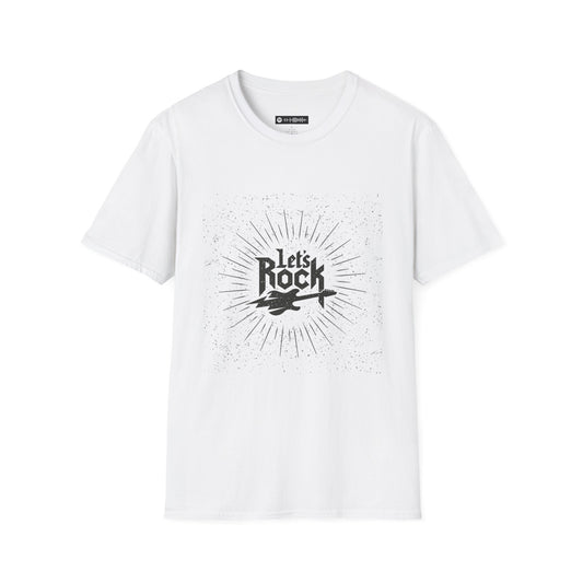 10% Off at checkout - Let's Rock T-Shirt — Vintage Guitar Graphic Tee