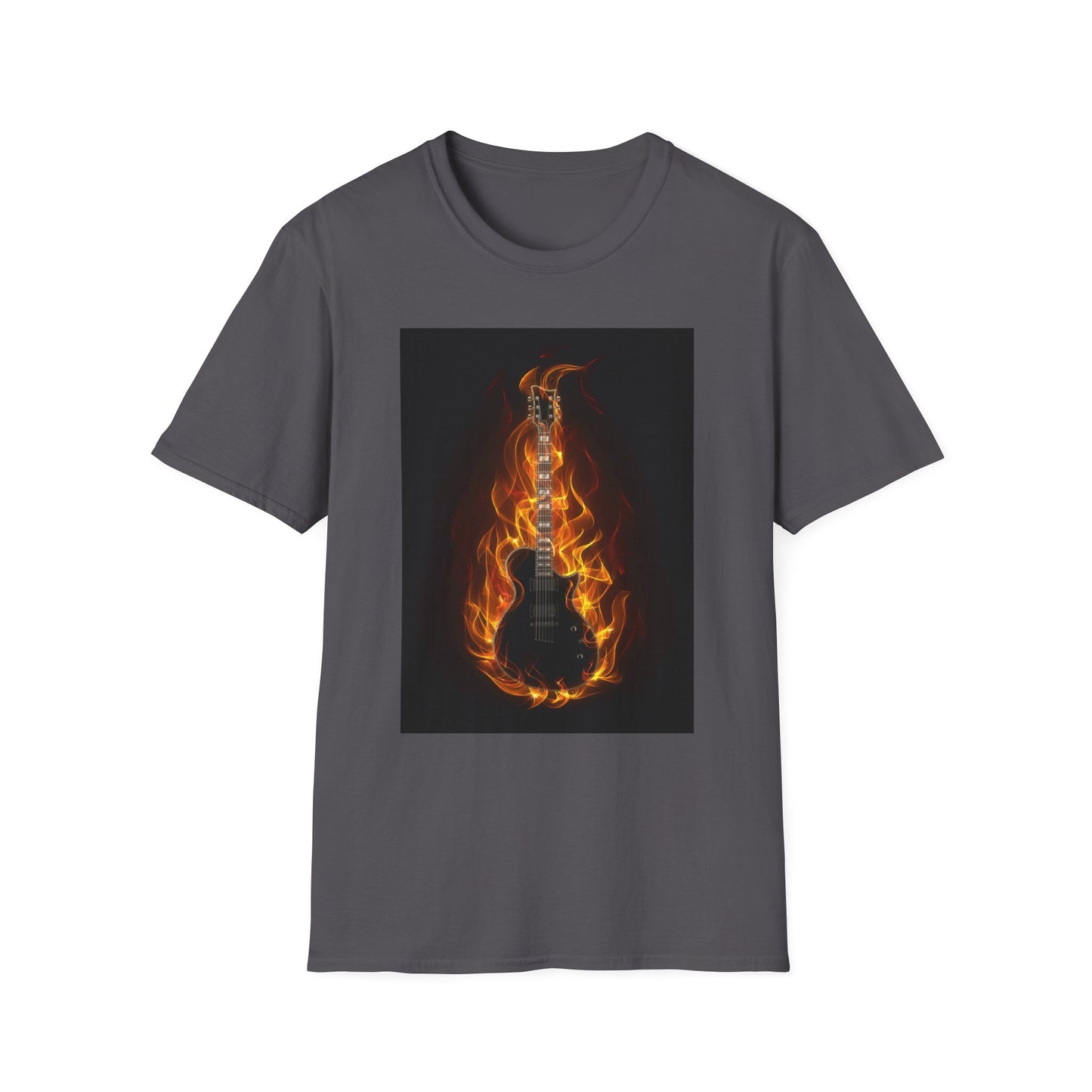 10%OFF at checkout! - Flaming Electric Guitar T-Shirt