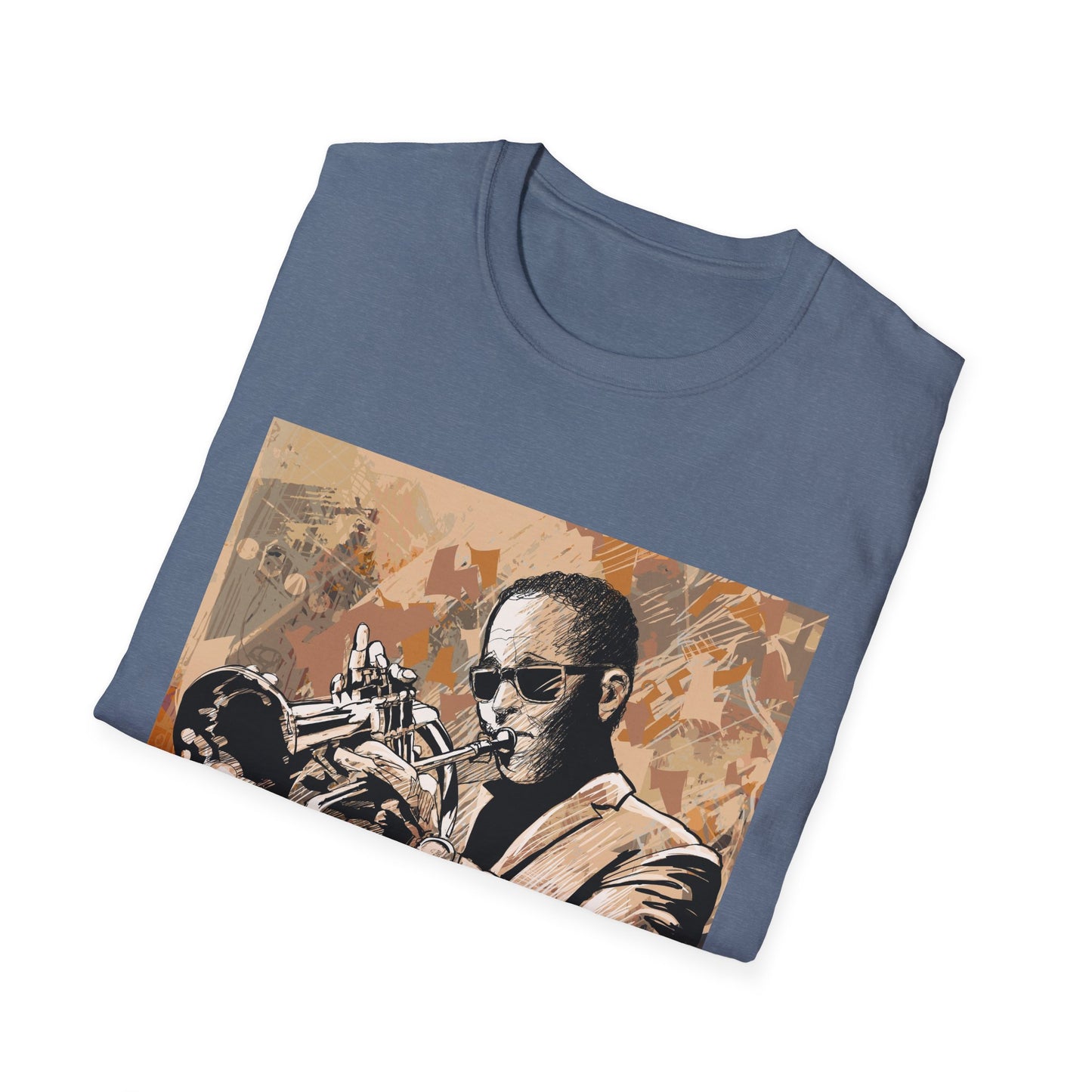 10%OFF at checkout! - Trumpet Jazz Portrait T-Shirt — Vintage Musician Graphic Tee