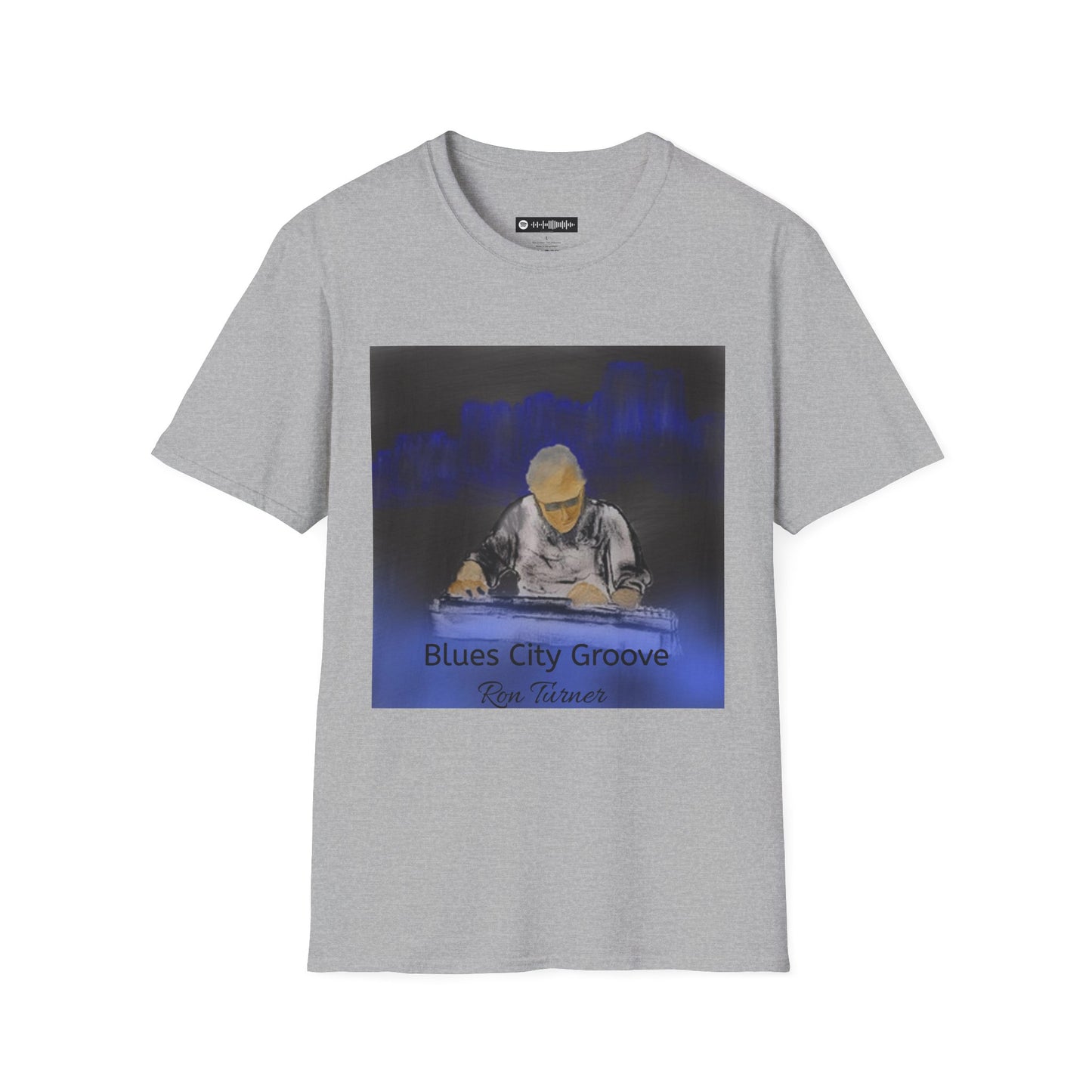 Blues City Groove, Steel Guitarist T-Shirt — Moody Nightclub Electronic Music Tee