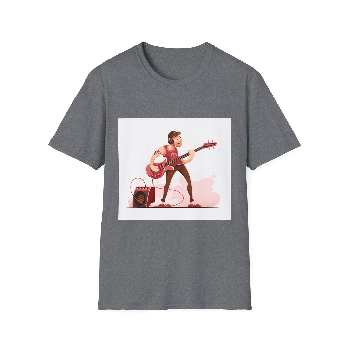 Bass Guitarist Graphic T-Shirt — Retro Bass Player Design for Musicians & Music Lovers