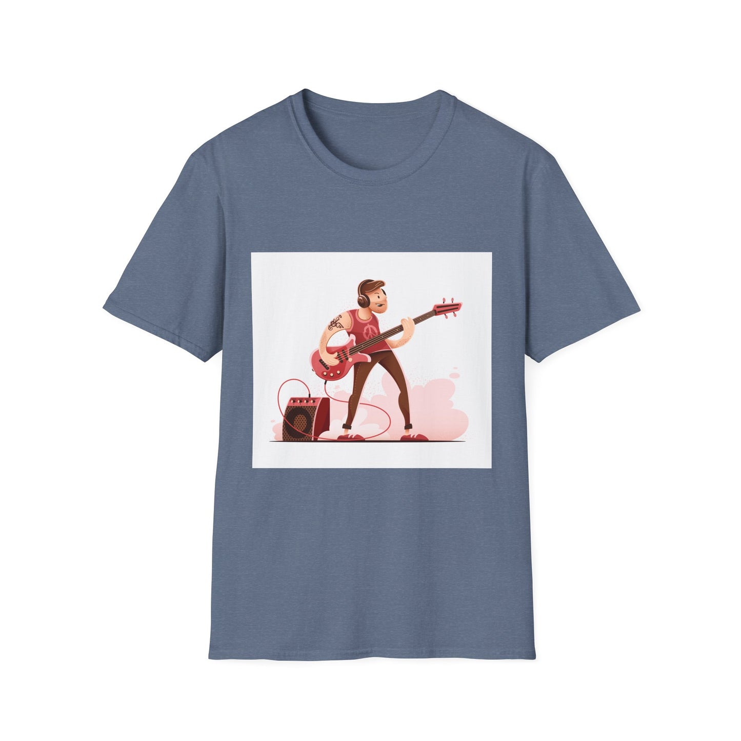 Bass Guitarist Graphic T-Shirt — Retro Bass Player Design for Musicians & Music Lovers