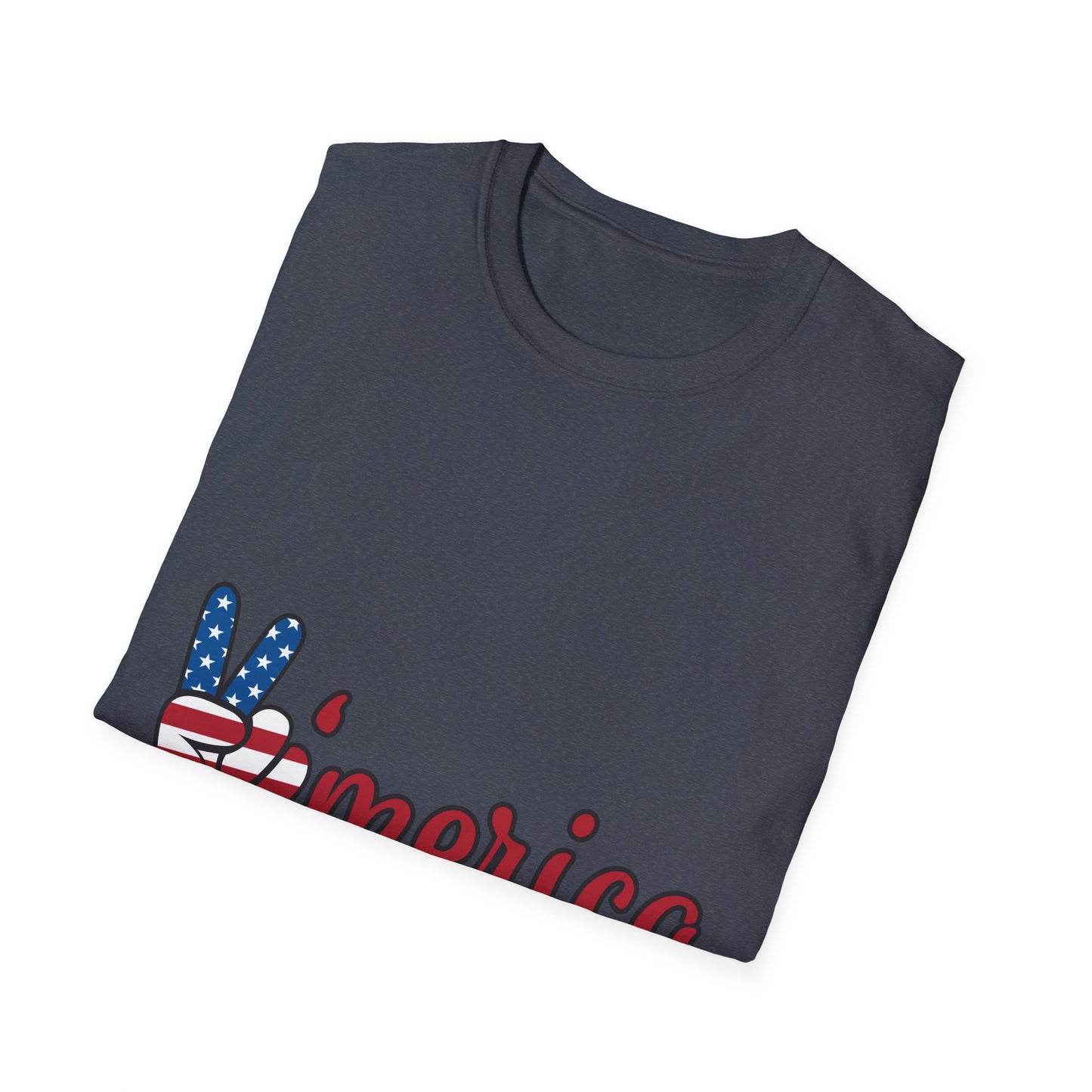 10%OFF at checkout! - 'Merica Flag Peace Sign T-Shirt — Patriotic 4th of July Tee
