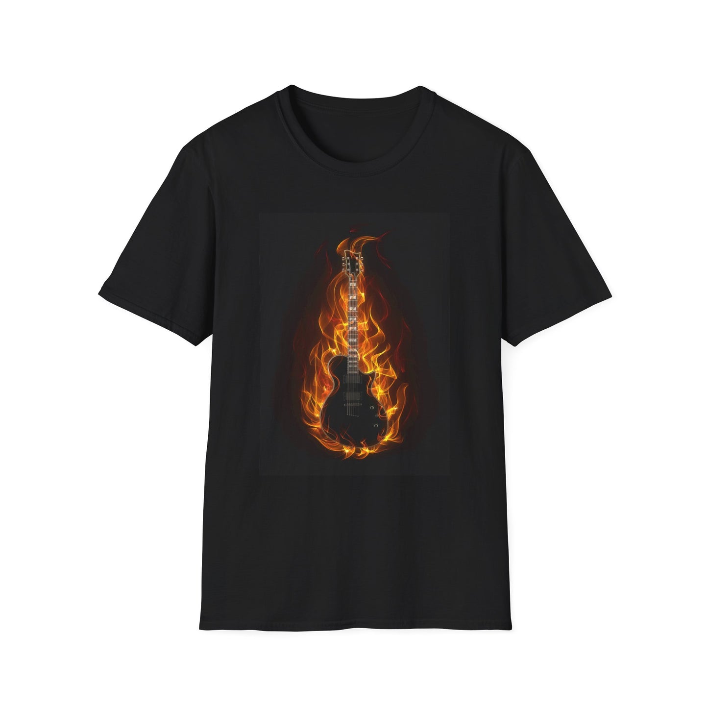 10%OFF at checkout! - Flaming Electric Guitar T-Shirt