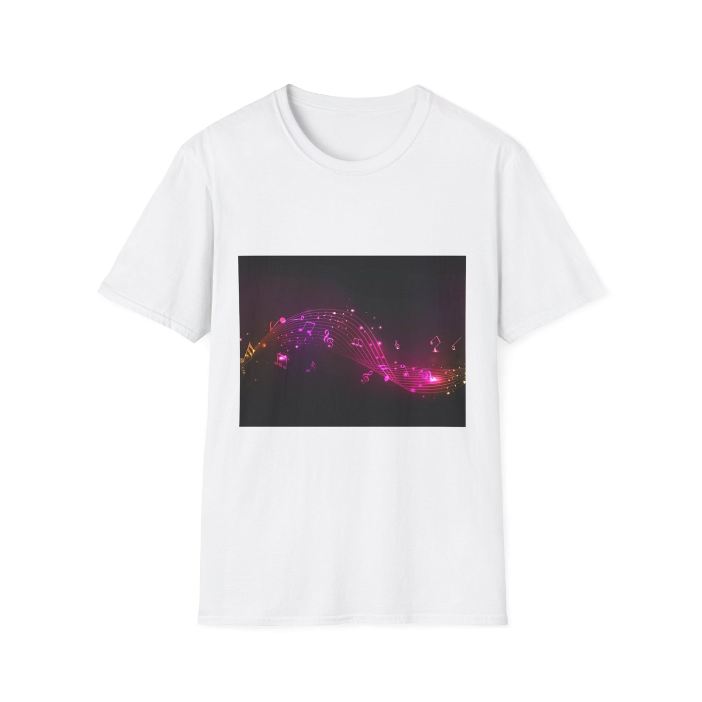 10%OFF at checkout! - Galaxy Wave T‑Shirt — Neon Pink Cosmic Landscape Tee