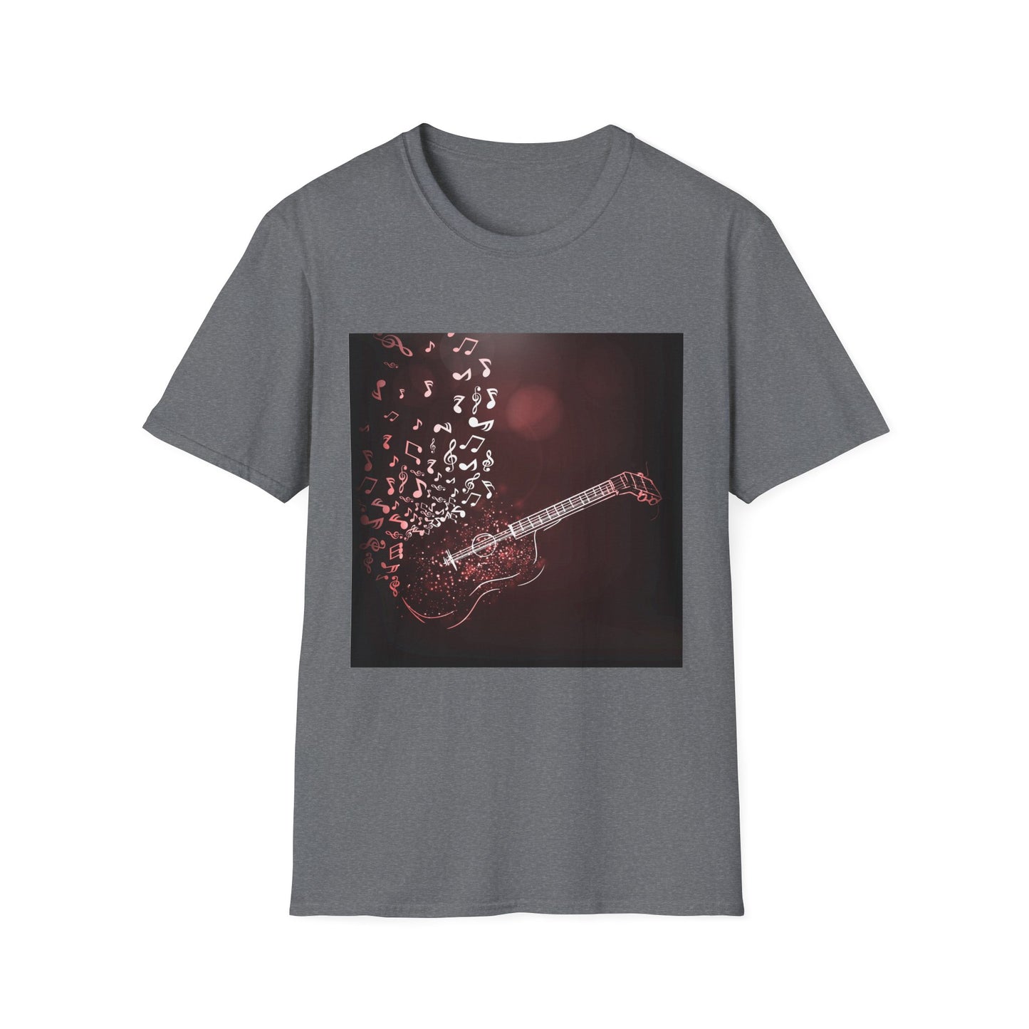 10%OFF at checkout! - Guitar Melody T-Shirt — Acoustic Guitar with Musical Notes Graphic