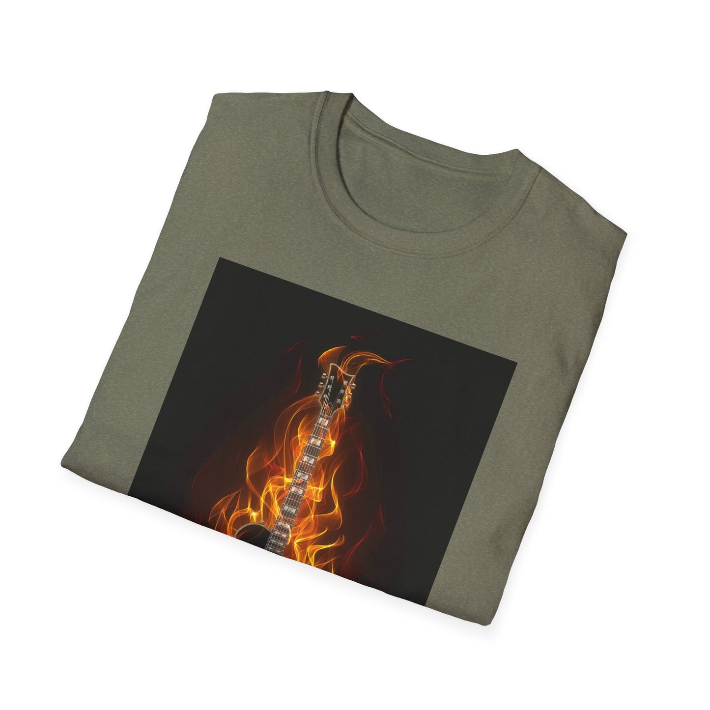 10%OFF at checkout! - Flaming Electric Guitar T-Shirt