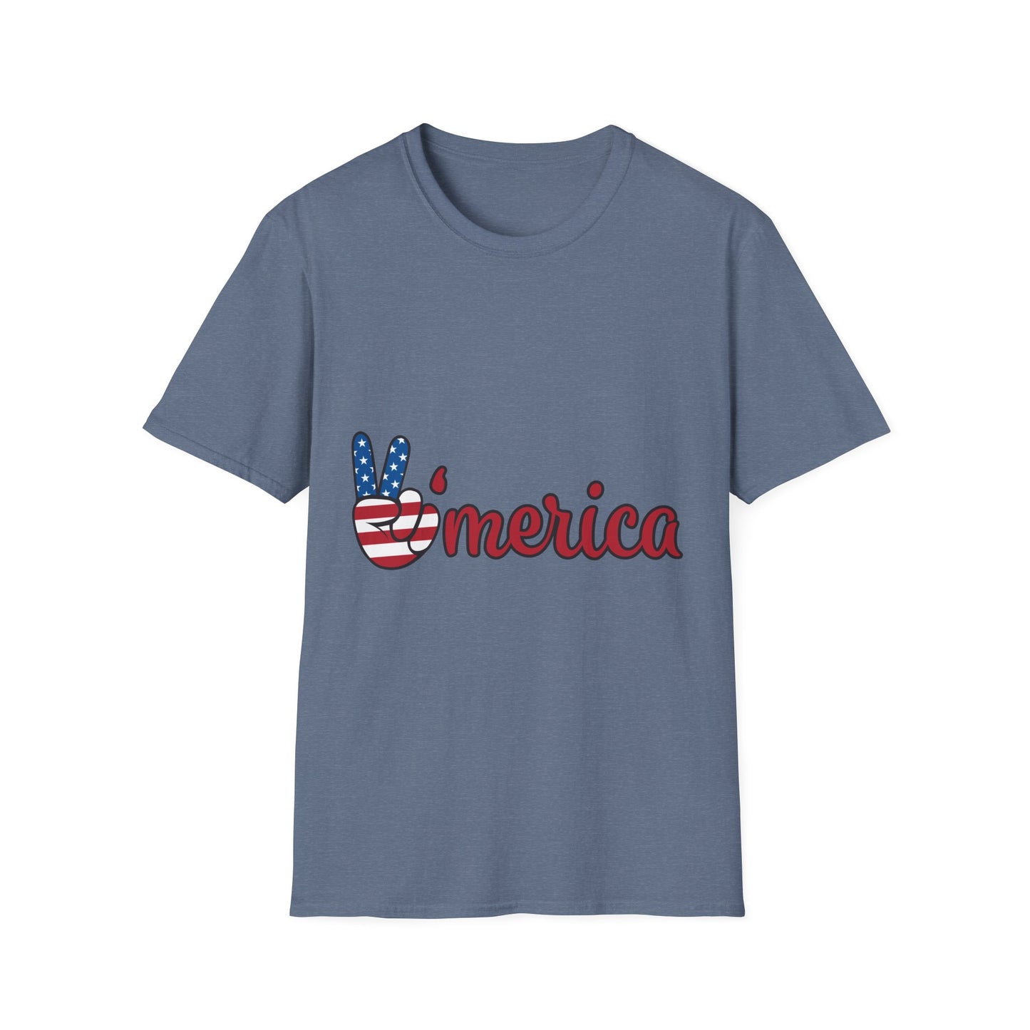 10%OFF at checkout! - 'Merica Flag Peace Sign T-Shirt — Patriotic 4th of July Tee