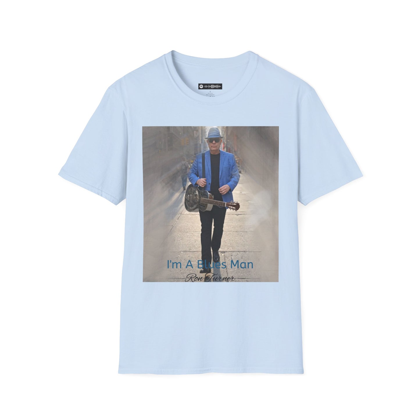 T-Shirt — 'I'm A Blues Man' Guitarist Photo Tee