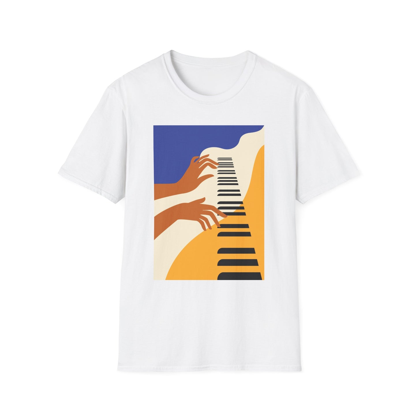10%OFF at checkout! - Piano Hands Graphic T-Shirt — Abstract Music Art Tee
