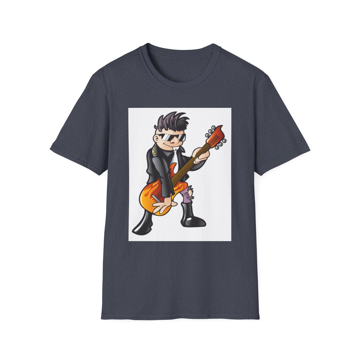 10%OFF at checkout! - Rock Guitarist T-Shirt — Cute Cartoon Electric Guitar Player Tee