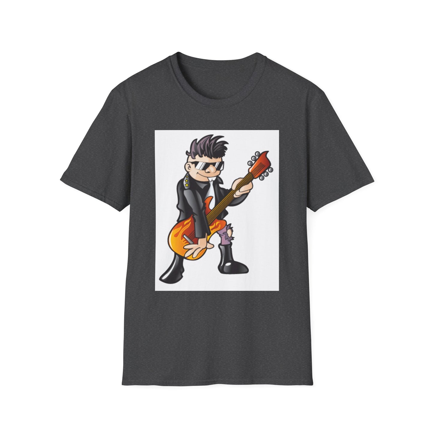 10%OFF at checkout! - Rock Guitarist T-Shirt — Cute Cartoon Electric Guitar Player Tee