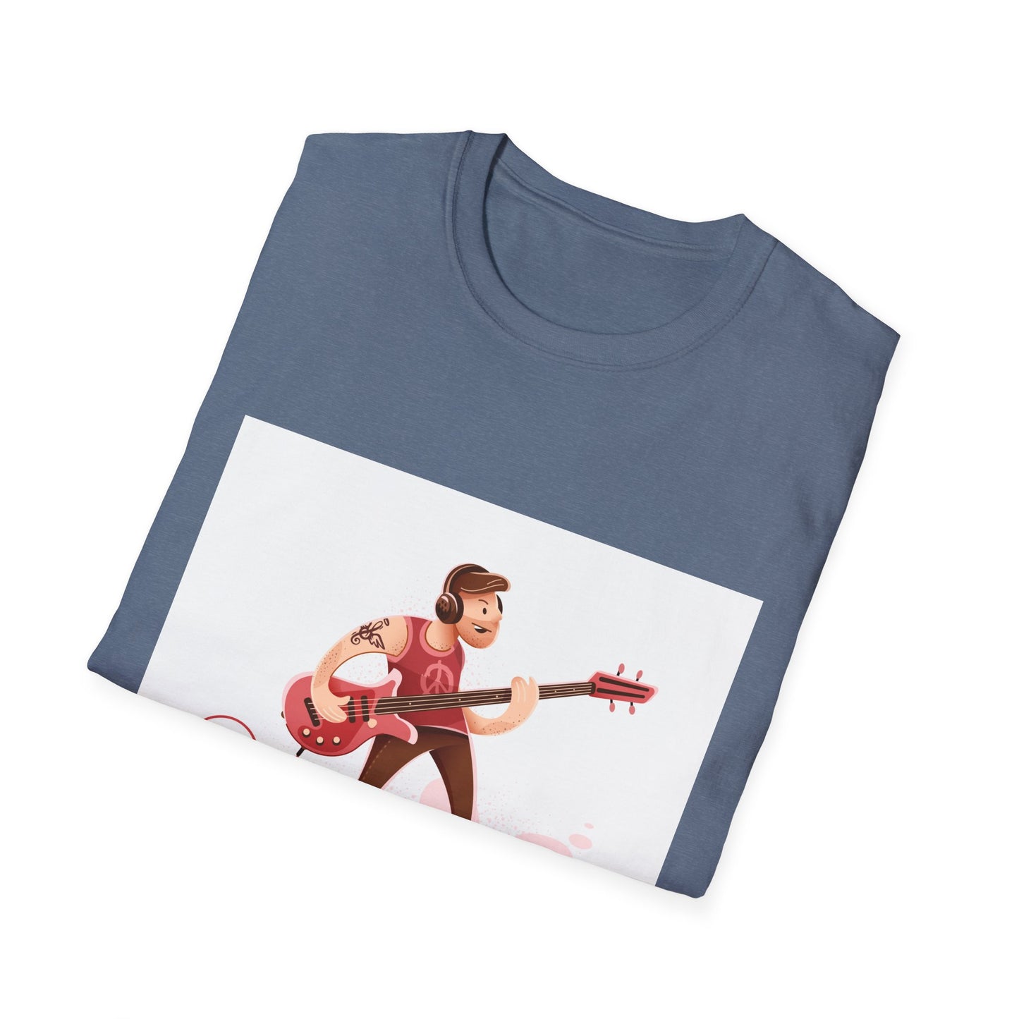 Bass Guitarist Graphic T-Shirt — Retro Bass Player Design for Musicians & Music Lovers