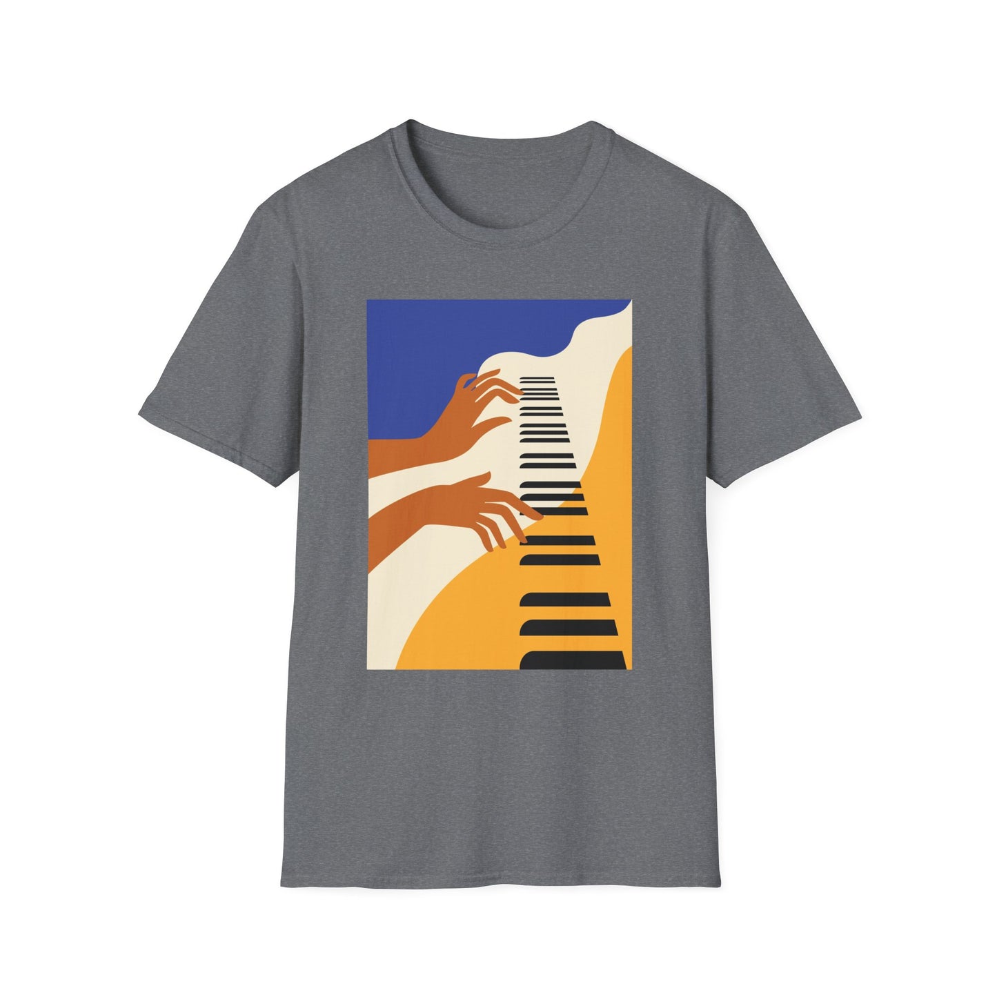 10%OFF at checkout! - Piano Hands Graphic T-Shirt — Abstract Music Art Tee
