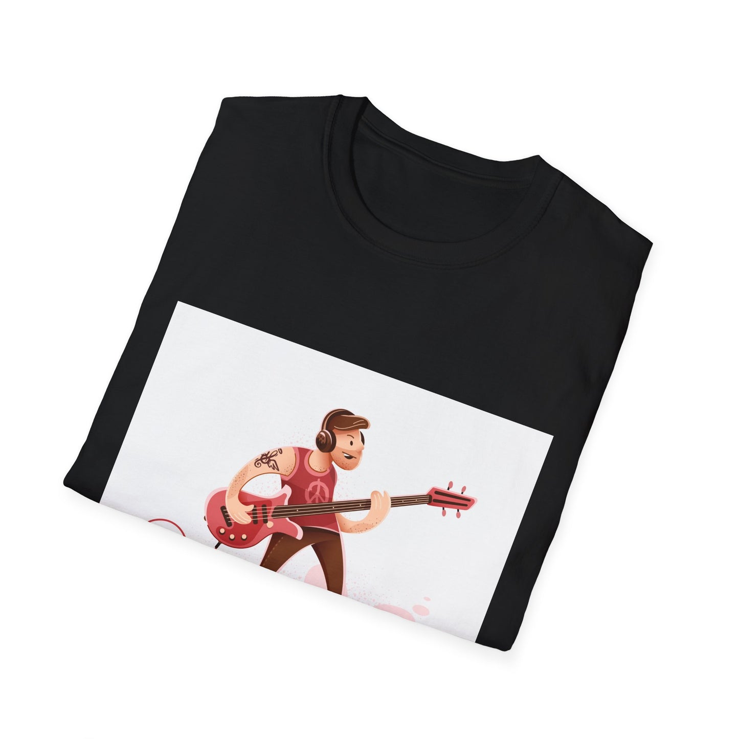 Bass Guitarist Graphic T-Shirt — Retro Bass Player Design for Musicians & Music Lovers
