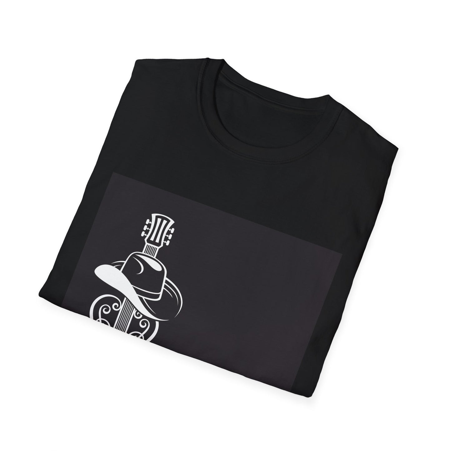 10%OFF at checkout! - Country Music Guitar Tee — "Country Music" Graphic T-Shirt with Cowboy Hat Design