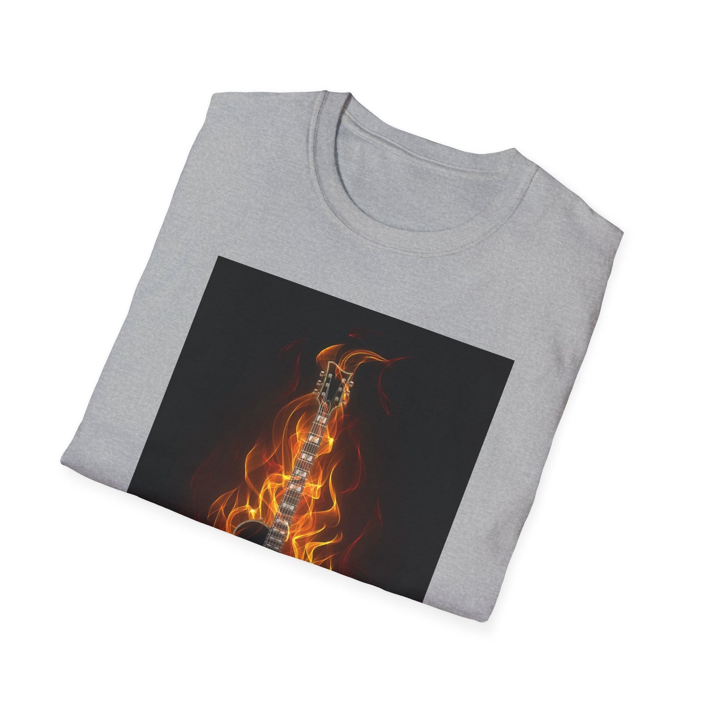 10%OFF at checkout! - Flaming Electric Guitar T-Shirt