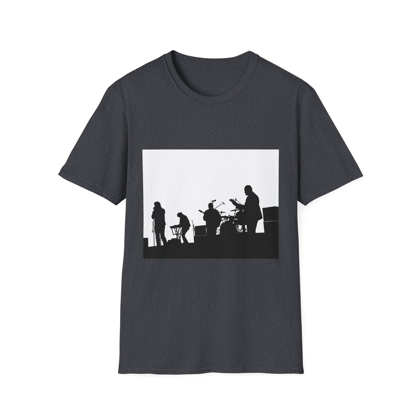 Band Silhouette T-Shirt — Live Music Stage Graphic Tee