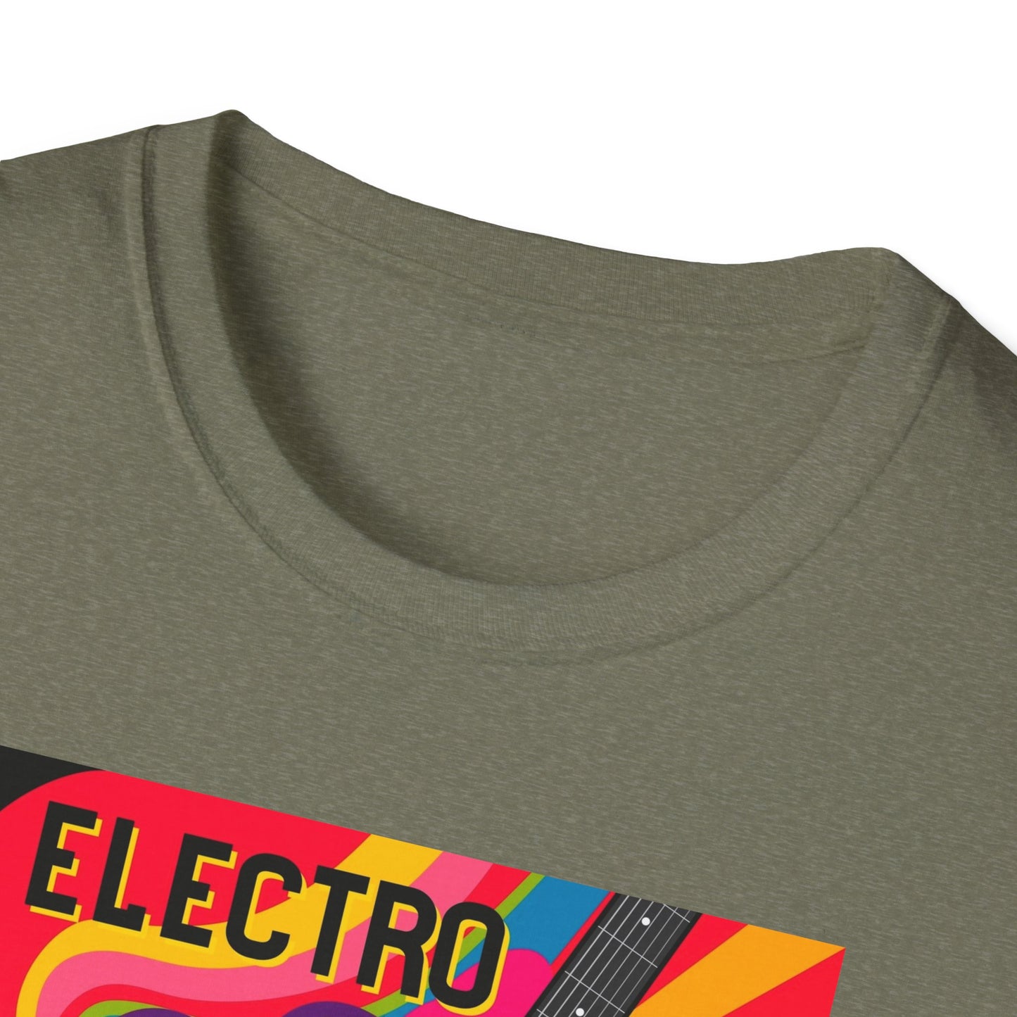 10%OFF at checkout! - Electro Guitar Poster T-Shirt — Retro Psychedelic Music Tee