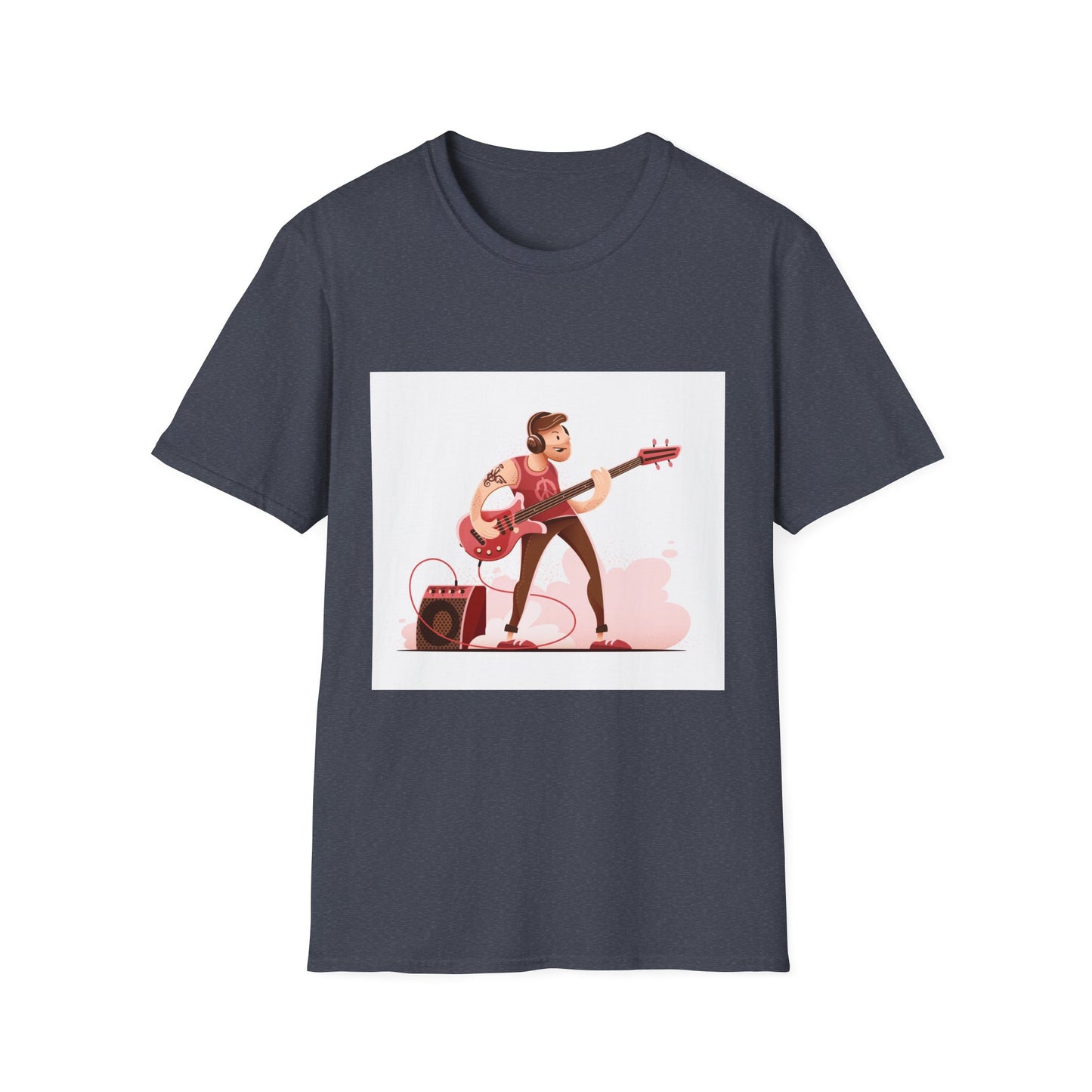 Bass Guitarist Graphic T-Shirt — Retro Bass Player Design for Musicians & Music Lovers