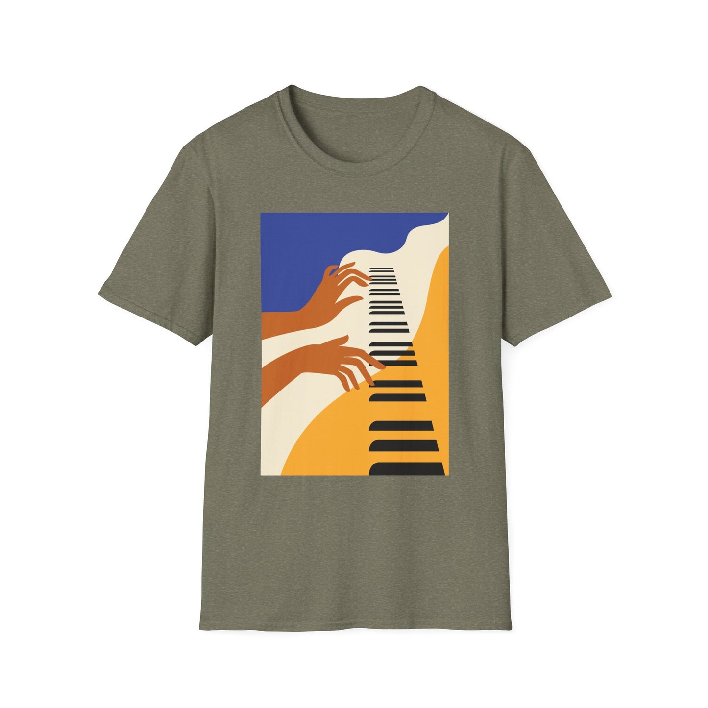 10%OFF at checkout! - Piano Hands Graphic T-Shirt — Abstract Music Art Tee