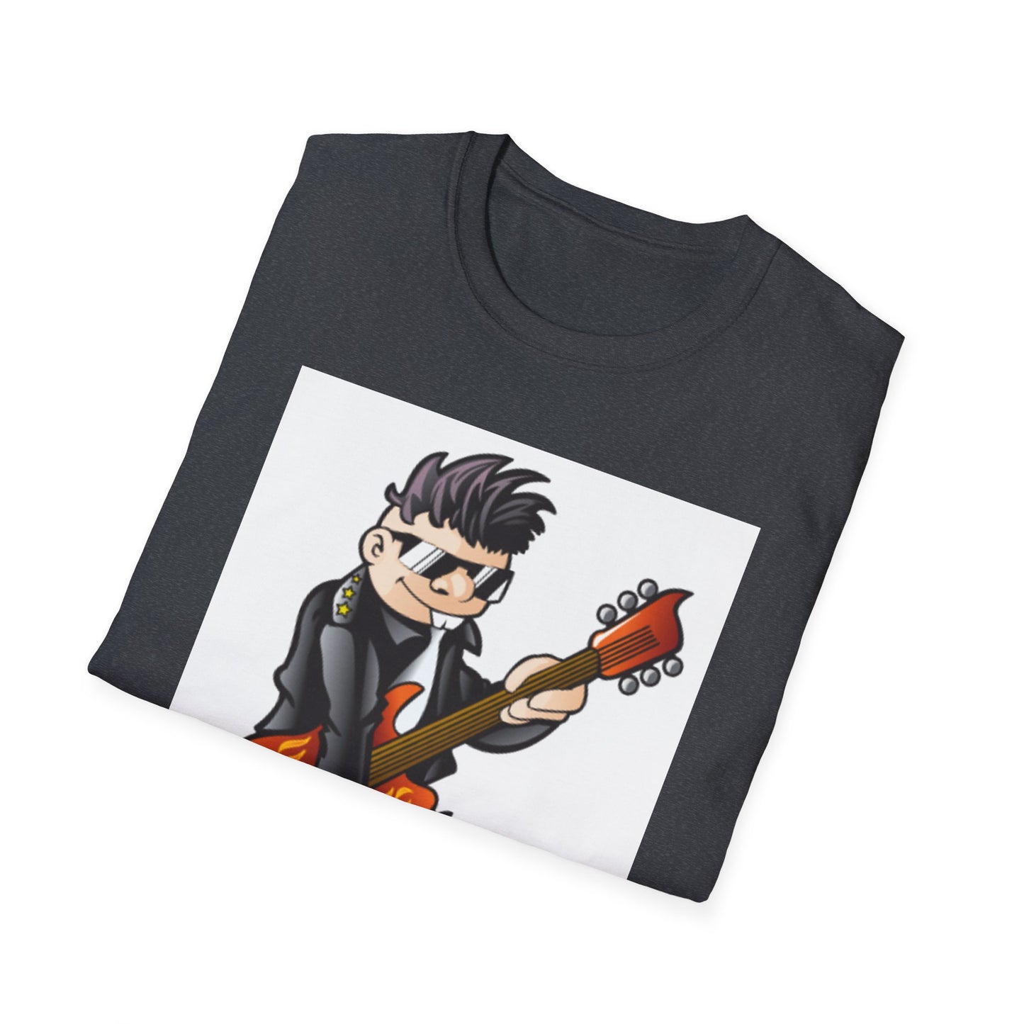 10%OFF at checkout! - Rock Guitarist T-Shirt — Cute Cartoon Electric Guitar Player Tee