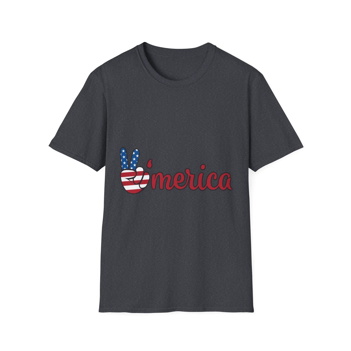 10%OFF at checkout! - 'Merica Flag Peace Sign T-Shirt — Patriotic 4th of July Tee