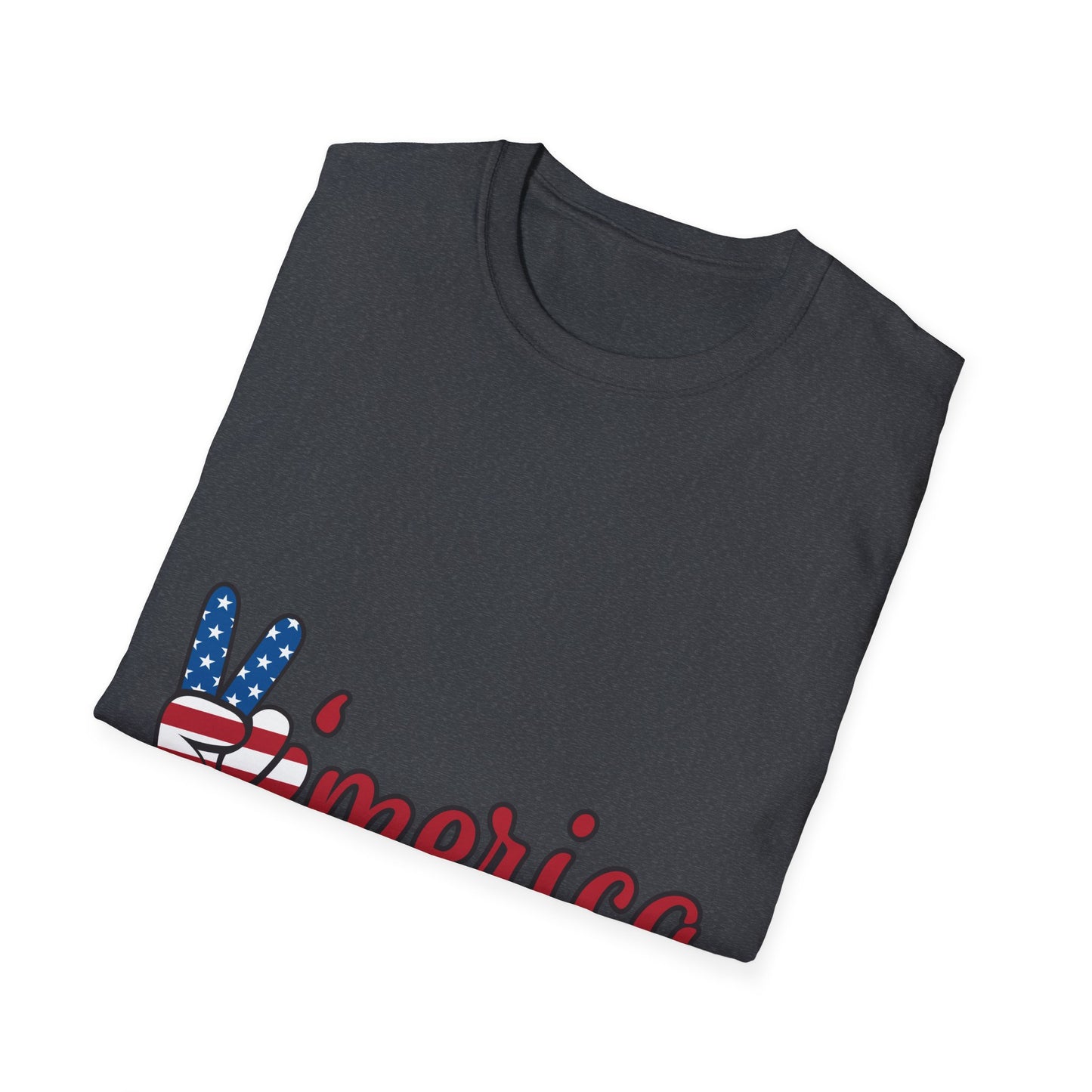 10%OFF at checkout! - 'Merica Flag Peace Sign T-Shirt — Patriotic 4th of July Tee
